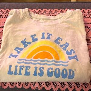 Men’s/size large T-Shirt • TAKE IT EASY•